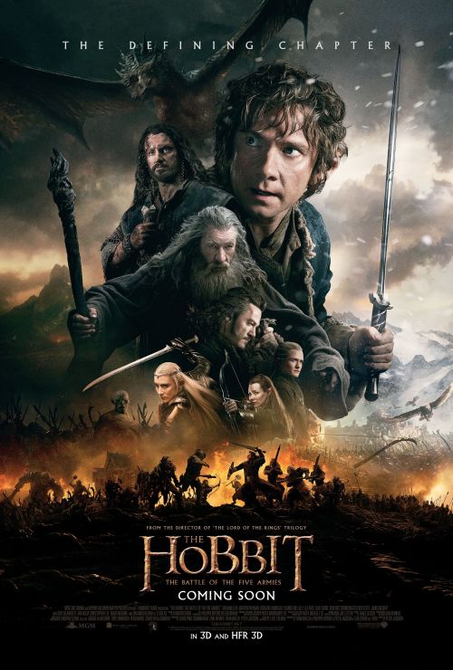El Hobbit - la batalla de los cinco ejércitos poster